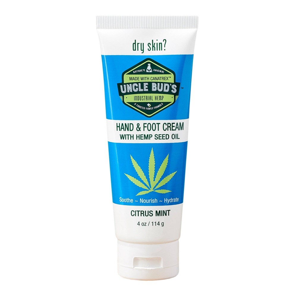 Photos - Cream / Lotion Uncle Bud's Hemp Hand and Foot Cream Citrus & Mint - 4oz