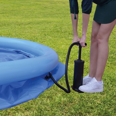 12 ft Blue Round Inflatable Above Ground Pool with Pump and Filter