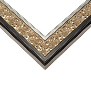 PosterPalooza | Ornate Silver Picture Frame - UV Acrylic, Backing Board, Hanging Hardware Included - 1 of 4