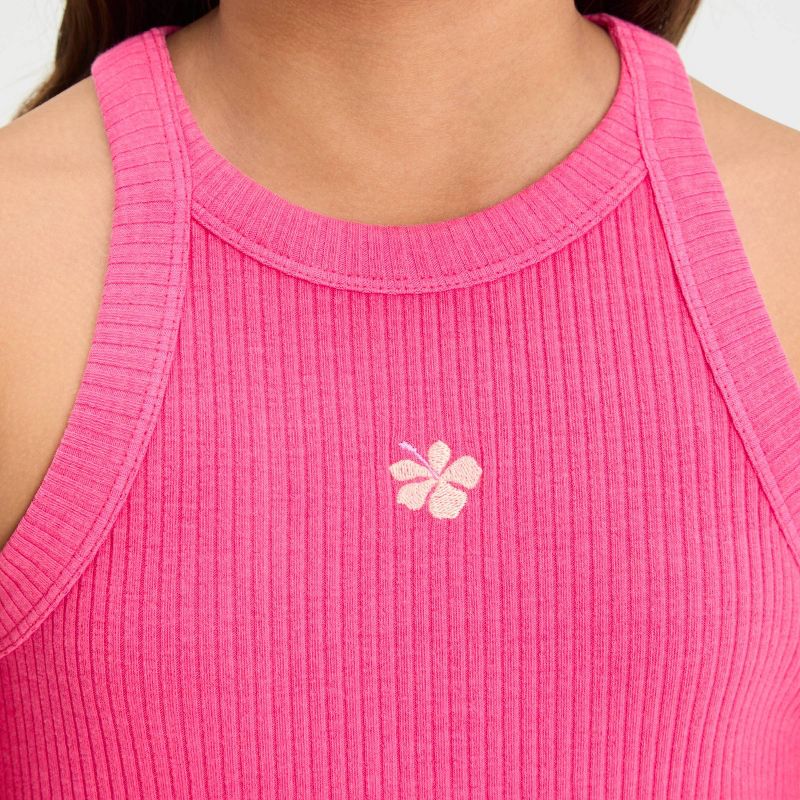Girls&#39; High Neck Ribbed Tank Top - Cat &#38; Jack&#8482;, 3 of 5