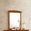 GlasFlength Decorative Wall Mirrors Modern Framed Mirror with Vibrant Accent Simple Design for Contemporary Living Room, Brown, 37"*2"*35" - 2 of 4