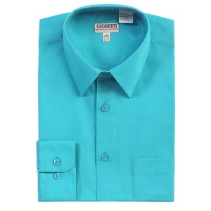 Gioberti Men's Long Sleeve Solid Dress Shirt - 1 of 3