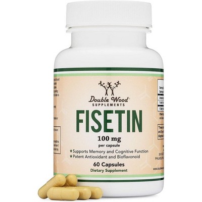 Fisetin - 60 X 100 Mg Capsules By Double Wood Supplements ...