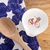 Transpac Ceramic Bike Spoon Rest Home Decor Patriotic Design Perfect for Kitchen and Dining Ceramic Spoon Holder - 2 of 2