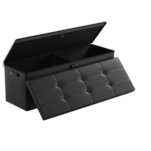 Itopfox Fireproof & Waterproof Storage Ottoman Bench with Lock Leather Storage Chest with Handles & 2 Extra Boxes for Bedroom Living Room Home Office - 1 of 4