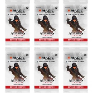 MAGIC THE GATHERING 6 Packs MTG Beyond Booster Pack Lot Universes Beyond Assassins Creed - 1 of 1