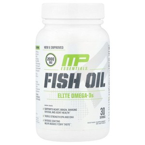 MusclePharm Essentials®, Fish Oil, 2,000 mg, 60 Softgels (1,000 mg per Softgel) - 1 of 2