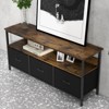 Dresser TV Stand for Bedroom, 47.2" TV Console with 3 Drawers Modern Television Table Media Console - 4 of 4