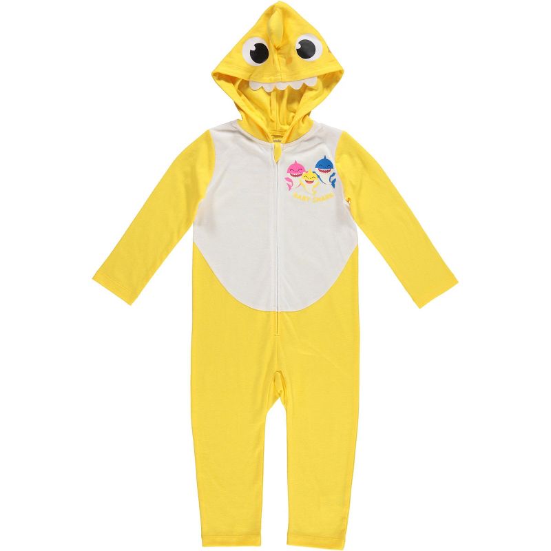 Pinkfong Baby Shark Zip Up Cosplay Costume Coverall Newborn to Infant, 2 of 8