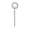 Black Bow Jewelry 14k White Gold, Sophia Collection, Small Script Initial W Pendant - 2 of 4