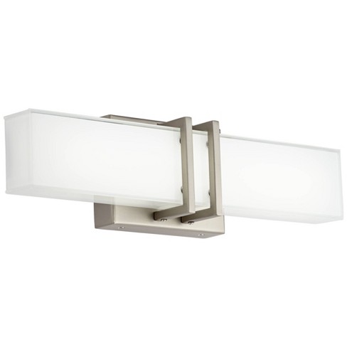 Possini Euro Design Modern Wall Light Led Brushed Nickel 17