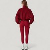 Anna-Kaci Active Women's Zip-Up Activewear Jacket with High Collar Long Sleeves and Relaxed Elastic Hem for Workout Wear - 4 of 4
