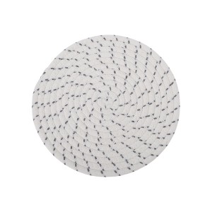 Unique Bargains Trivet Round Rope Woven Mat Cotton Non-woven Fabric 7.87"x7.87"x0.31" - 1 of 3