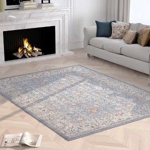 Area Rugs for Living Room Bedroom Low Pile Non Shedding Floor Carpet - 1 of 4
