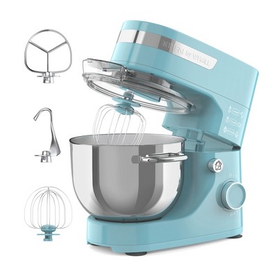 WHALL 12-Speed Tilt-Head Electric Stand Mixer – With Dough Hook, Wire Whip & Stainless Steel Bowl