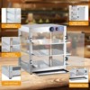 5-Tier Countertop Pizza Warmer Display Case, Stainless Steel Food Heater with Adjustable Lighting for Restaurant, Food Truck, Concession Stand - 4 of 4
