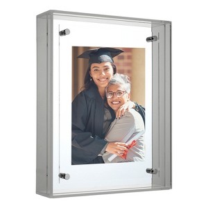 Unique Bargains Acrylic Wall Tabletop Display Floating Single Image Frame - 1 of 4