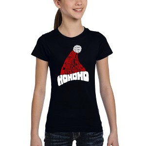 LA Pop Art All I Want for Christmas is You - Girl's Word Art T-Shirt - 1 of 4