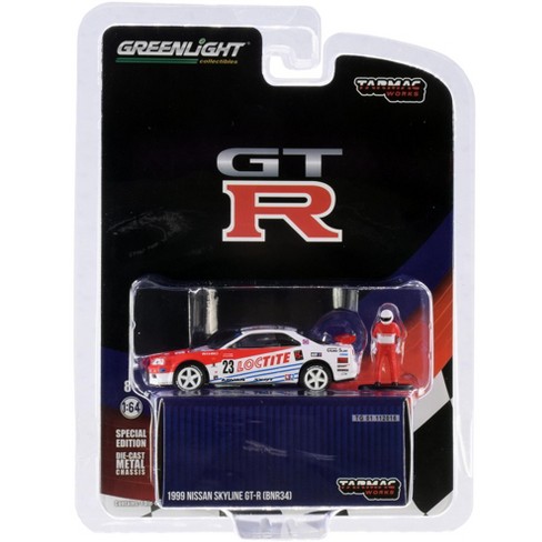 1999 Nissan Skyline Gt R R34 23 Loctite W Driver Figurine Tarmac Works Exclusive 1 64 Diecast Model Car Greenlight Target