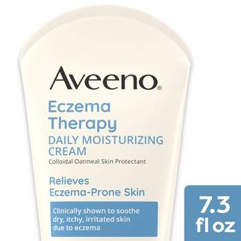  Aveeno Baby Eczema Therapy Moisturizing Cream, Natural  Colloidal Oatmeal & Vitamin B5, Baby Eczema Cream for Dry, Itchy, Irritated  Skin Due to Eczema, Paraben- & Steroid-Free, 7.3 oz : Baby