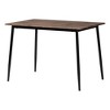 Baxton Studio Cardinal Industrial Dark Brown Wood and Metal 5-Piece Dining Set - 4 of 4