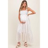 PinkBlush Peach Floral Floral Cotton Maternity Dress - 2 of 4