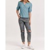 Women's TANNER PUFF SLEEVE HENLEY TOP - Another Love - 4 of 4