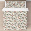 Sweet Jojo Designs Girl Full/Queen Comforter Bedding Set Vintage Floral Pink Green and Yellow 3pc. - 3 of 4