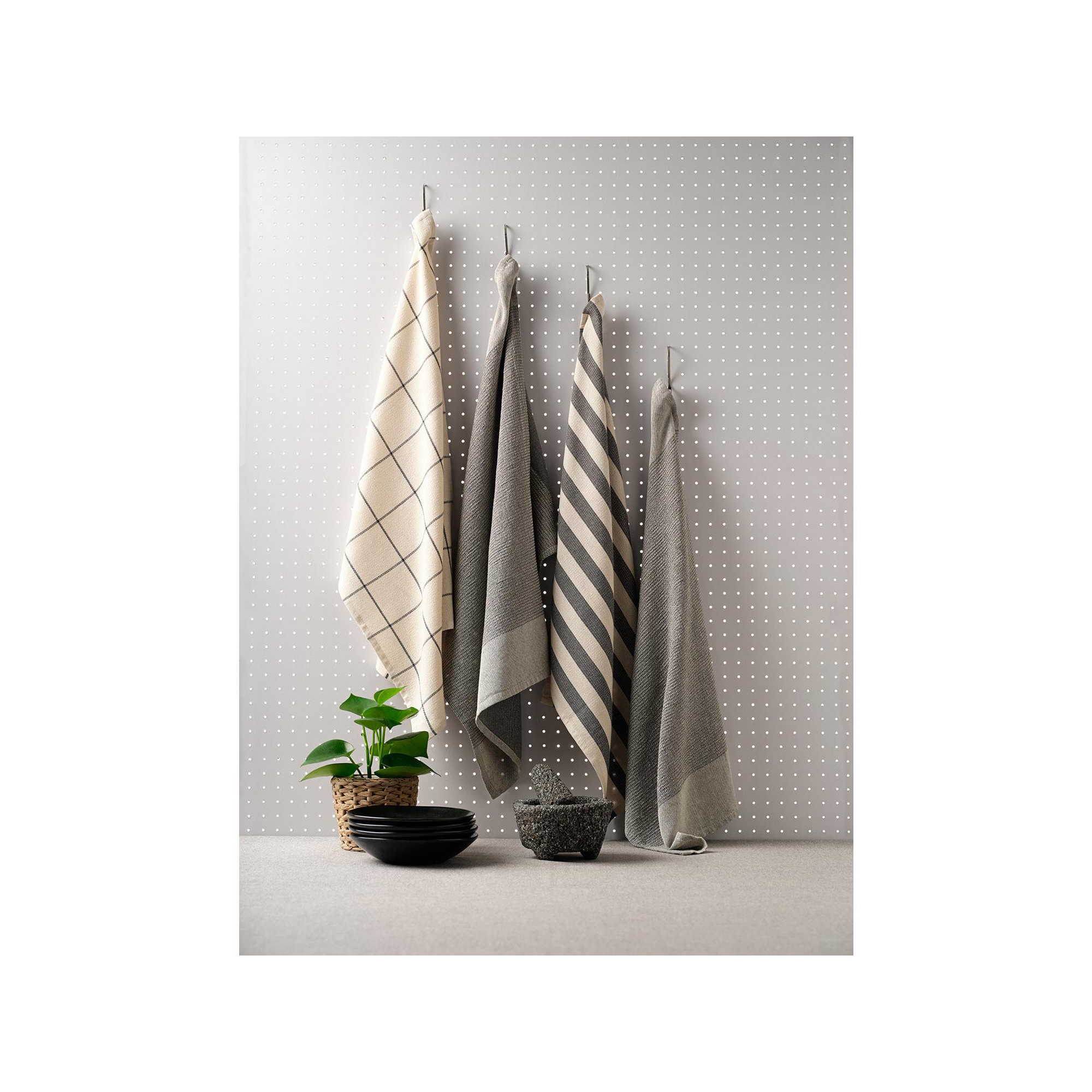 Cotton Kitchen Towels, Set of 4 Minimal Waffle Blue 18x28