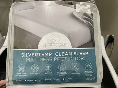 Sleepcare Silvertemp Clean Sleep Mattress Protector King : Target