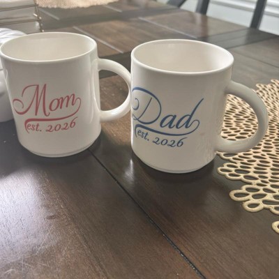 14oz Dad Est.2026 Stacking Mug White - Room Essentials : Target