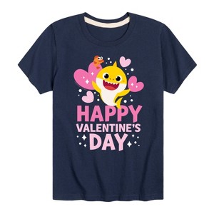 Boys' - Baby Shark - Valentine's Day Short Sleeve Graphic T-Shirt - 1 of 4