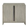 Treasure Trove Accents 2 Door Cabinet Merino Gray: Pine Wood, Oak Veneers, Black Metal Hardware - 2 of 4