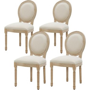 Furniliving French Country Dining Chairs Set of 4, King Louis Back, Living Room/Kitchen/Restaurant - 1 of 1