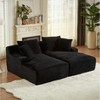 Dolonm 78.8" Double Sofa, Compressed Boneless Sofa Made of Corduroy, Requires No Installation,for Living Rooms Bedrooms - 4 of 4
