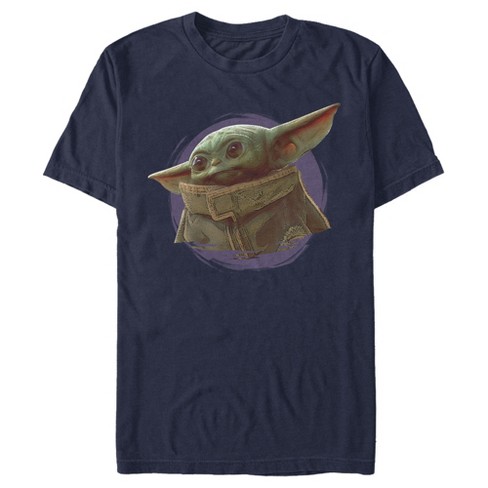 Men's Star Wars The Mandalorian The Child Circle Halo T-shirt - Navy ...