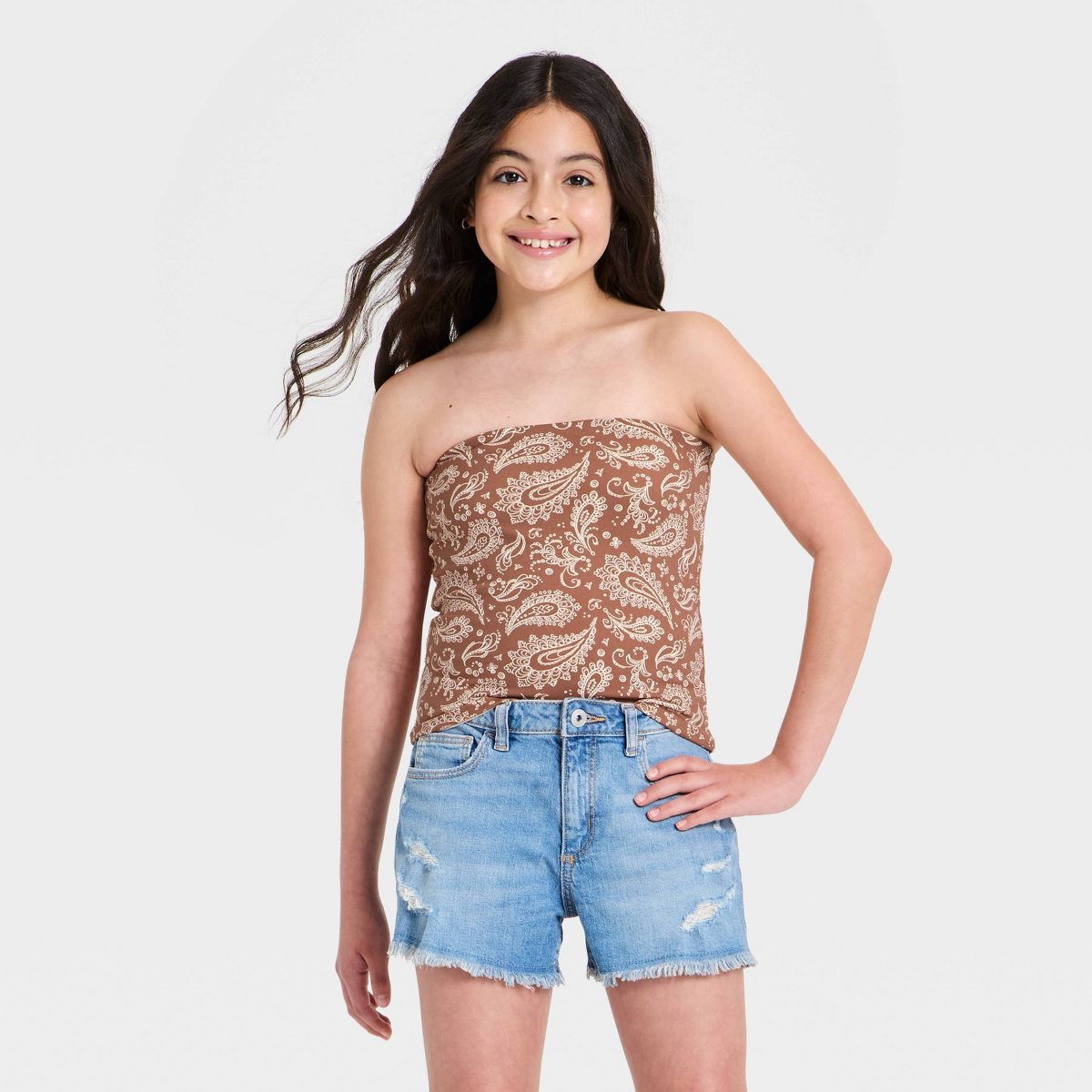 Girls' Super-Soft Reversible Tube Top - art class™