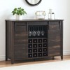 Bar Cabinet, 47" Buffet Server Sideboard with Sliding Barn Doors, Farmhouse Storage Cabinet Cupboard Table - 2 of 4