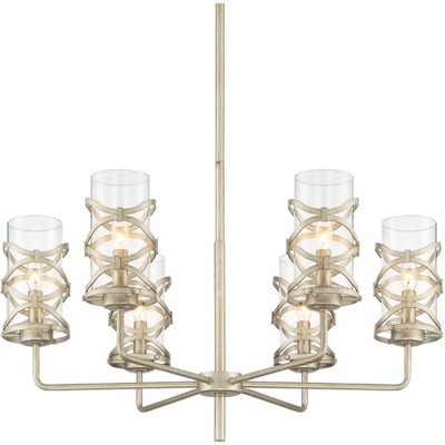 Ambert 31" Wide Brushed Nickel 6-Light Chandelier