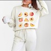 Simply Sage Market Peach Chart Lightweight Garment Dyed Sweatshirt - 2 of 4