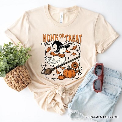Honk or Treat Goose T-Shirt, Hilarious Halloween Tee for Silly Bird Enthusiasts| OrnamentallyYou