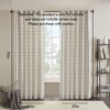 PAGED 50x84 Inch Back Tab Yarn Dyed Plaid Weave Blackout Curtains,Curtain Panels with Fleece Lining for Living Room,Bedroom - 3 of 4