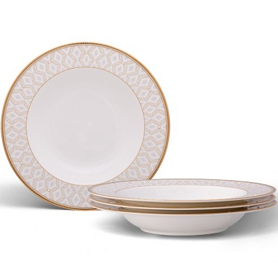 Noritake Noble Pearl Set of 4 Soup Bowls