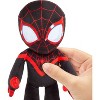 Marvel Plush Talkers Miles Morales Soft Toy, 11.75" Collectible Figure with Sounds & Phrases - 2 of 4