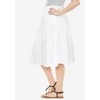 Woman Within Plus Size Elastic-Waist Knit Tiered Skirt - 4 of 4