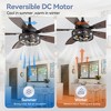 Airsurfer 48" Crystal Ceiling Fan With Lights, Remote Control And Noiseless Motor, Modern Chandelier Fan For Bedroom Dining Room/Living Room - 3 of 4