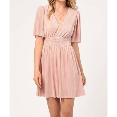 Women's Jenis Plisse Mini Dress - adelyn rae