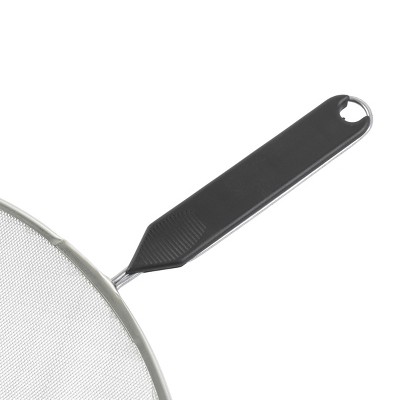 GoodCook Ready 2pc Splatter Screen: Metal Oil Guard for Frying Pan, Hand Wash, 13 Diameter, Black Handle