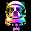 Men's Design By Humans Space Dog By BeeryMethod T-Shirt - 2 of 4