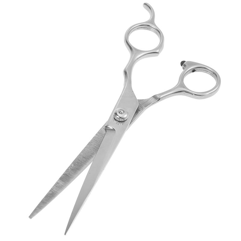 Unique Bargains Men Women Stainless Steel Straight Hair Scissors Hair Clippers for Long Short Thick Hard Soft Silver Tone 7.72 inch 1 Pc, 3 of 5